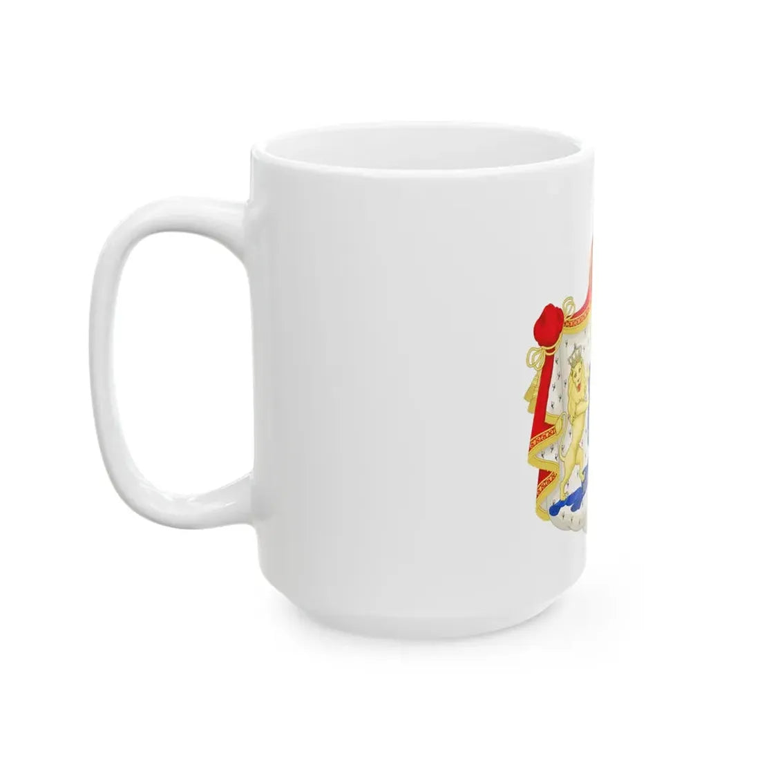 Royal coat of arms of the Netherlands (1815-1907) - White Coffee Mug - Go Mug Yourself