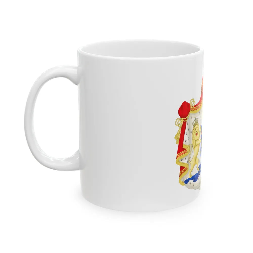 Royal coat of arms of the Netherlands (1815-1907) - White Coffee Mug-Go Mug Yourself