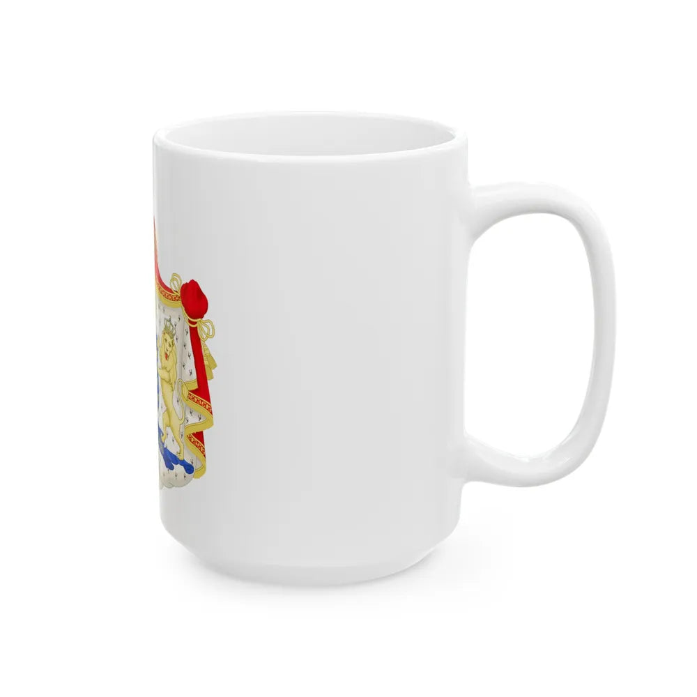 Royal coat of arms of the Netherlands (1815-1907) - White Coffee Mug-Go Mug Yourself