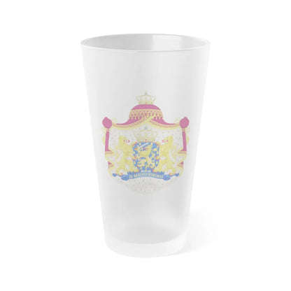 Royal coat of arms of the Netherlands - Frosted Pint Glass 16oz-16oz-Frosted-Go Mug Yourself