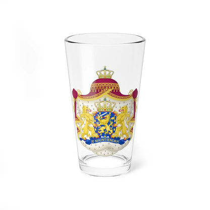 Royal coat of arms of the Netherlands - Pint Glass 16oz-16oz-Go Mug Yourself