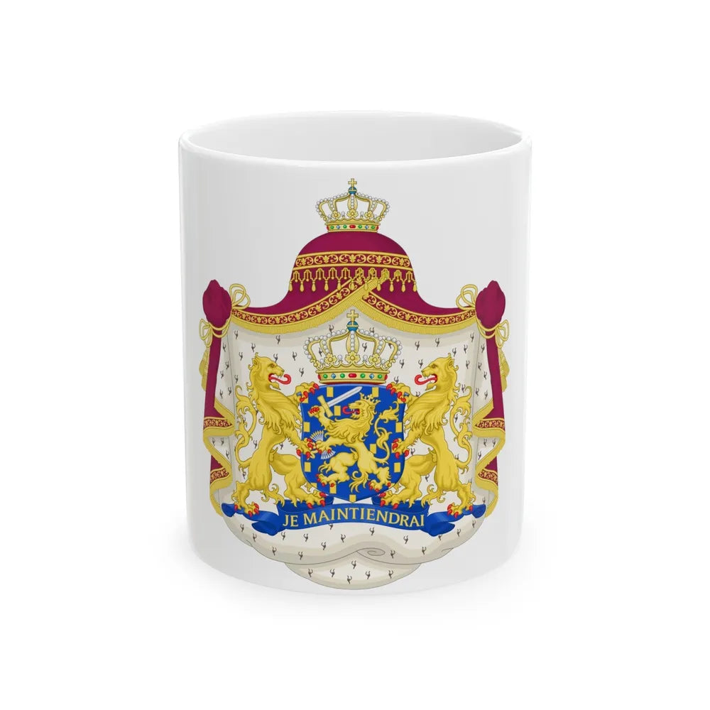 Royal coat of arms of the Netherlands - White Coffee Mug-11oz-Go Mug Yourself