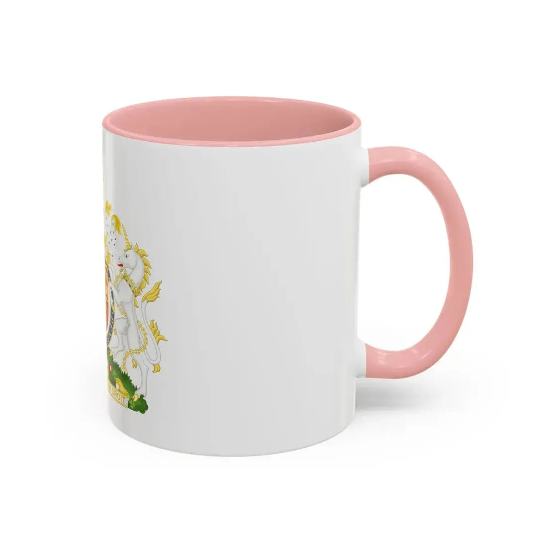 Royal Coat of Arms of the United Kingdom (1952-2022) - Accent Coffee Mug - Go Mug Yourself