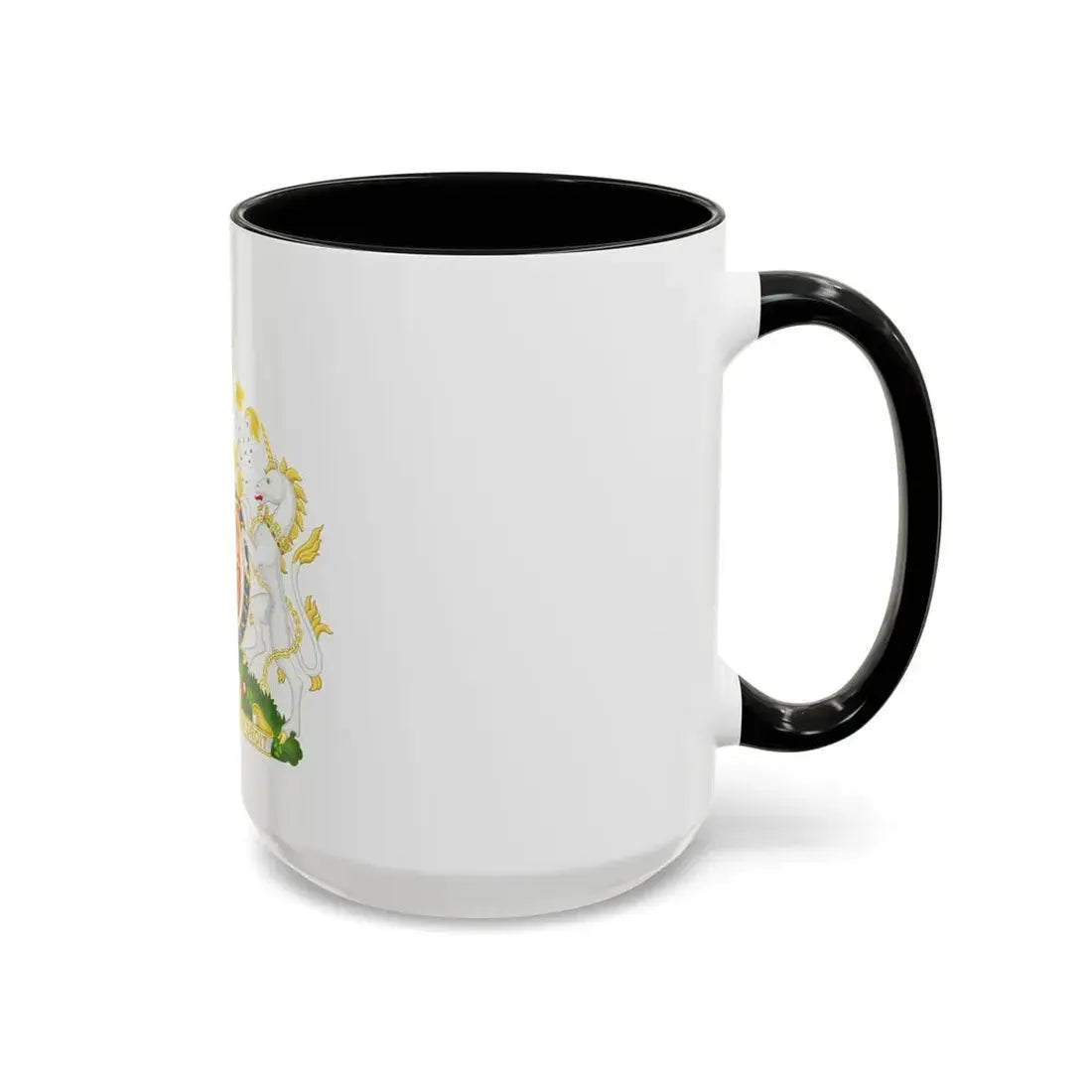 Royal Coat of Arms of the United Kingdom (1952-2022) - Accent Coffee Mug - Go Mug Yourself