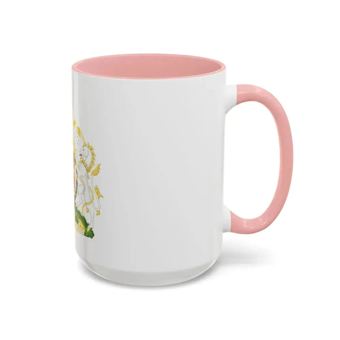 Royal Coat of Arms of the United Kingdom (1952-2022) - Accent Coffee Mug - Go Mug Yourself
