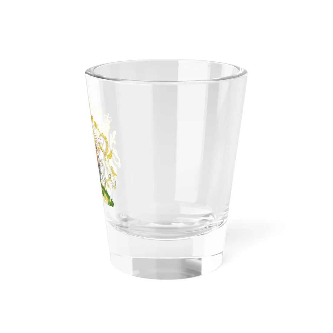 Royal coat of arms of the United Kingdom St. Edwards Crown (United Kingdom) (Coat of Arms) Shot Glass 1.5oz - Go Mug Yourself