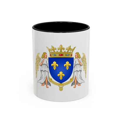Royal Coat of Arms of Valois France - Accent Coffee Mug 11oz Black - Go Mug Yourself