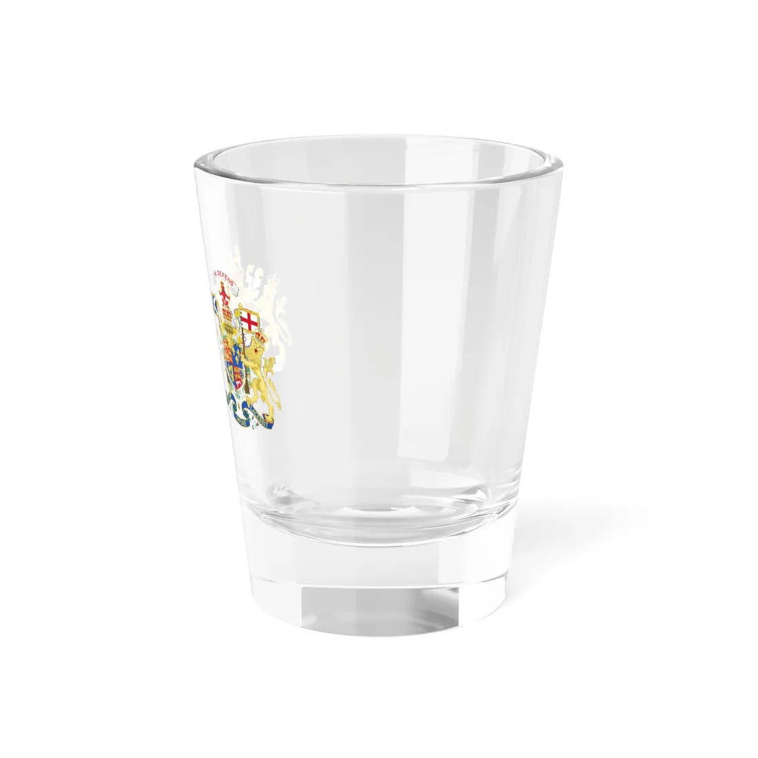 Royal coats of arms of the United Kingdom of Great Britain 1714-1801 both variants (United Kingdom) (Coat of Arms) Shot Glass 1.5oz - Go Mug Yourself