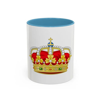 Royal Crown of Spain - Accent Coffee Mug 11oz Light Blue - Go Mug Yourself