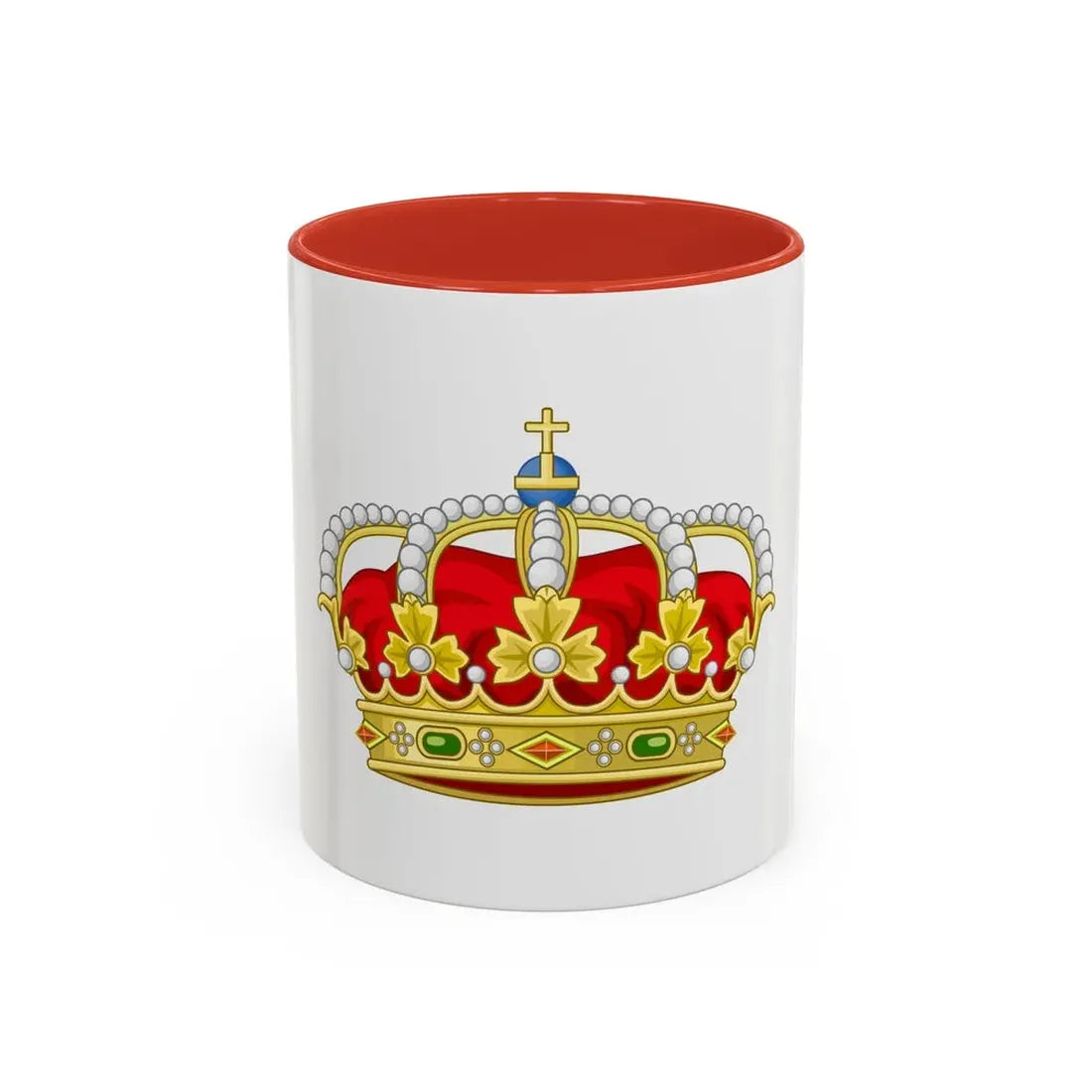 Royal Crown of Spain - Accent Coffee Mug 11oz Red - Go Mug Yourself