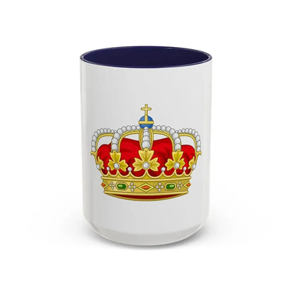 Royal Crown of Spain - Accent Coffee Mug 15oz Navy - Go Mug Yourself