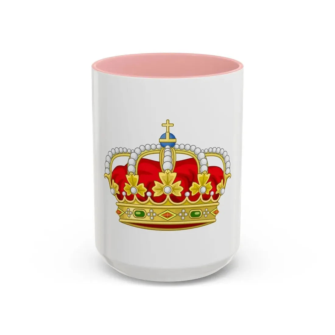 Royal Crown of Spain - Accent Coffee Mug 15oz Pink - Go Mug Yourself