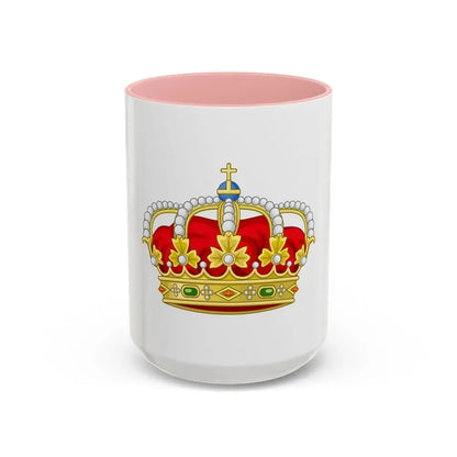 Royal Crown of Spain - Accent Coffee Mug 15oz Pink - Go Mug Yourself