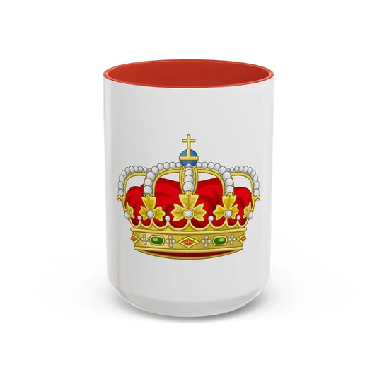 Royal Crown of Spain - Accent Coffee Mug 15oz Red - Go Mug Yourself