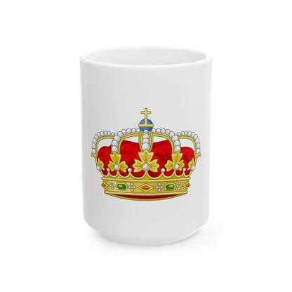 Royal Crown of Spain - White Coffee Mug 15oz - Go Mug Yourself