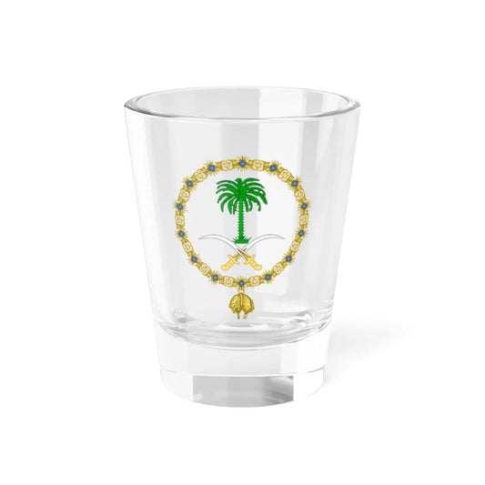Royal Emblem of Saudi Arabia Golden Fleece Variant (Saudi Arabia) (Coat of Arms) Shot Glass 1.5oz 1.5oz - Go Mug Yourself