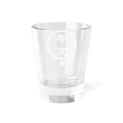 Royal Emblem of Saudi Arabia Golden Fleece Variant (Saudi Arabia) (Coat of Arms) Shot Glass 1.5oz - Go Mug Yourself