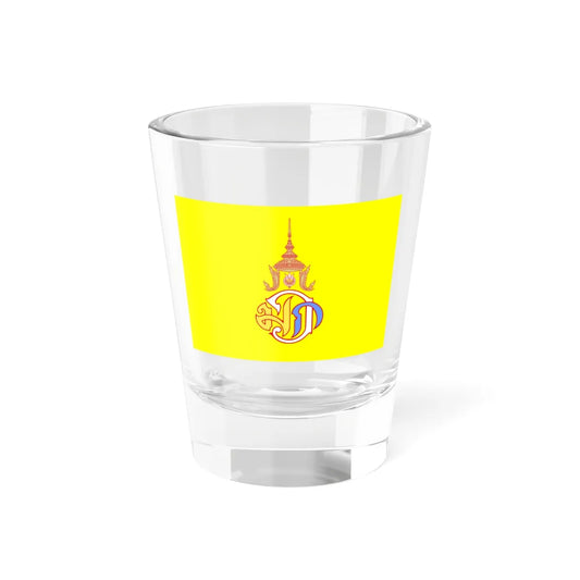 Royal Flag of Crown Prince Maha Vajiralongkorn (Thailand) Shot Glass 1.5oz 1.5oz - Go Mug Yourself