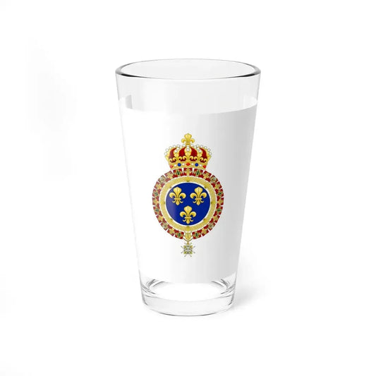 Royal flag of France during the Bourbon Restoration (France) Pint Glass 16oz 16oz - Go Mug Yourself