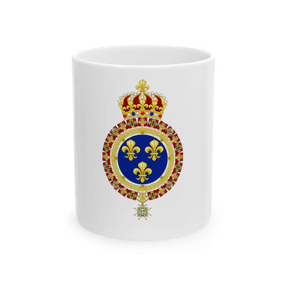 Royal flag of France during the Bourbon Restoration (France) White Coffee Mug 11oz - Go Mug Yourself