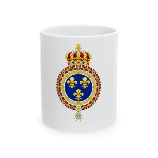 Royal flag of France during the Bourbon Restoration (France) White Coffee Mug 11oz - Go Mug Yourself