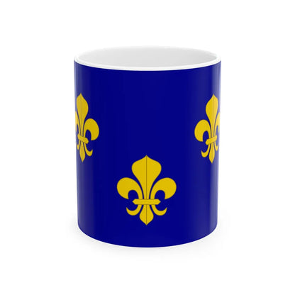 Royal flag of France (France) White Coffee Mug 11oz - Go Mug Yourself
