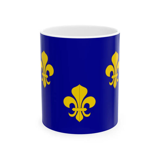 Royal flag of France (France) White Coffee Mug 11oz - Go Mug Yourself