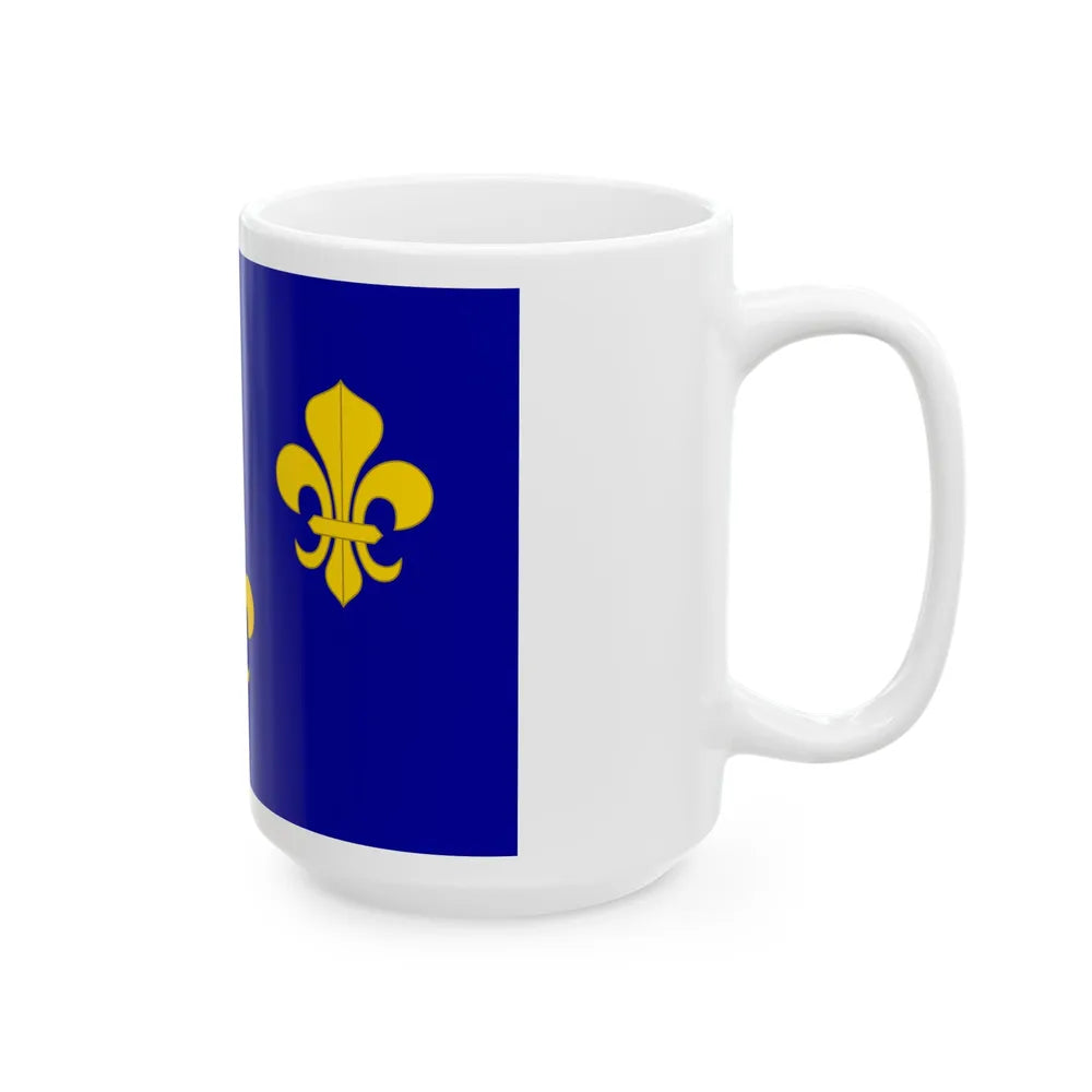 Royal flag of France (France) White Coffee Mug - Go Mug Yourself