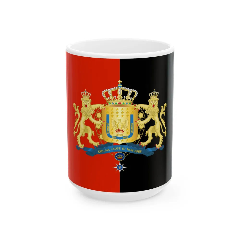 Royal Flag of Haiti 1811-1814 (Haiti) White Coffee Mug 15oz - Go Mug Yourself