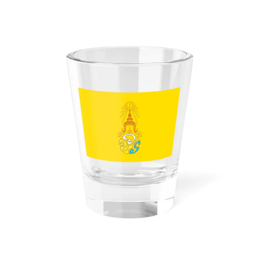 Royal Flag of King Rama X (Thailand) Shot Glass 1.5oz 1.5oz - Go Mug Yourself
