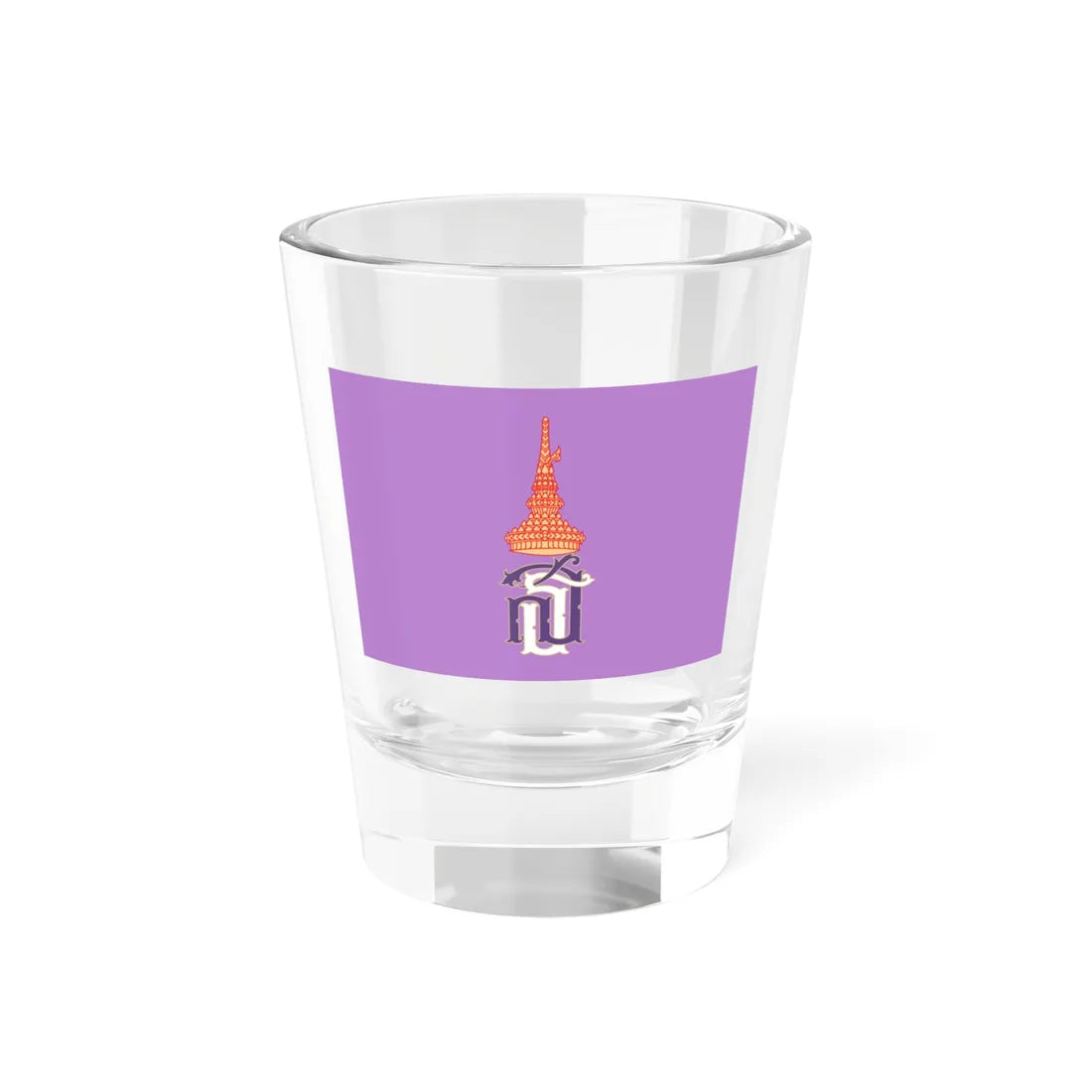Royal Flag of Princess Maha Chakri Sirindhorn (Thailand) Shot Glass 1.5oz 1.5oz - Go Mug Yourself