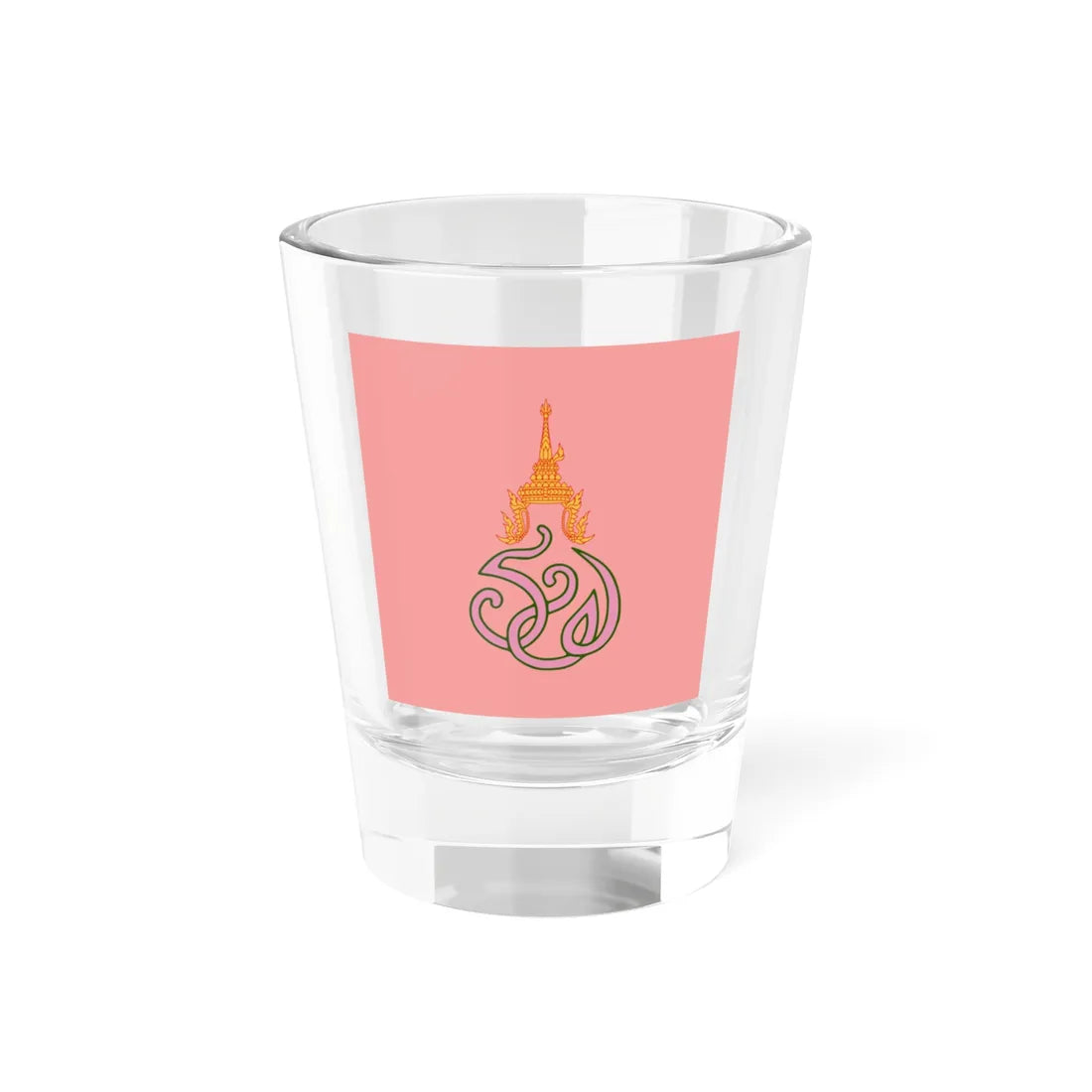 Royal flag of Queen Rambhai Barni (Thailand) Shot Glass 1.5oz 1.5oz - Go Mug Yourself