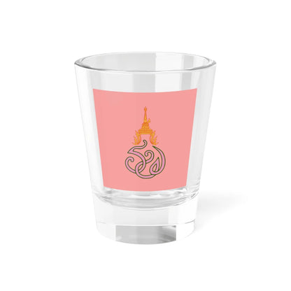 Royal flag of Queen Rambhai Barni (Thailand) Shot Glass 1.5oz 1.5oz - Go Mug Yourself