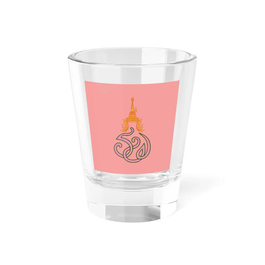 Royal flag of Queen Rambhai Barni (Thailand) Shot Glass 1.5oz 1.5oz - Go Mug Yourself