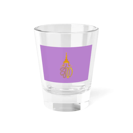Royal Flag of Queen Suthida (Thailand) Shot Glass 1.5oz 1.5oz - Go Mug Yourself