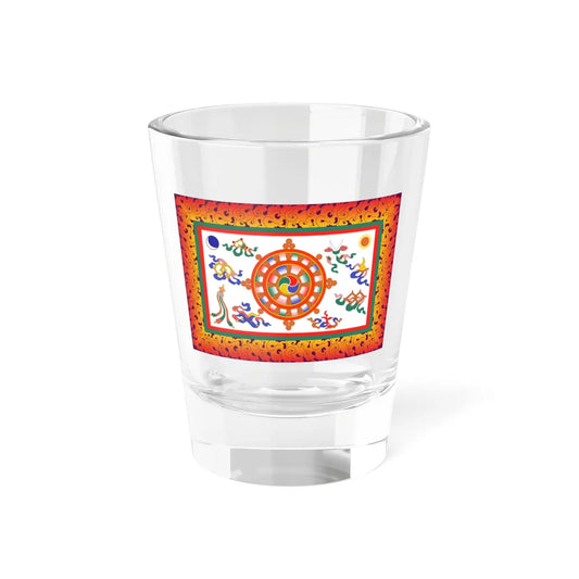 Royal flag of Sikkim (India) Shot Glass 1.5oz 1.5oz - Go Mug Yourself