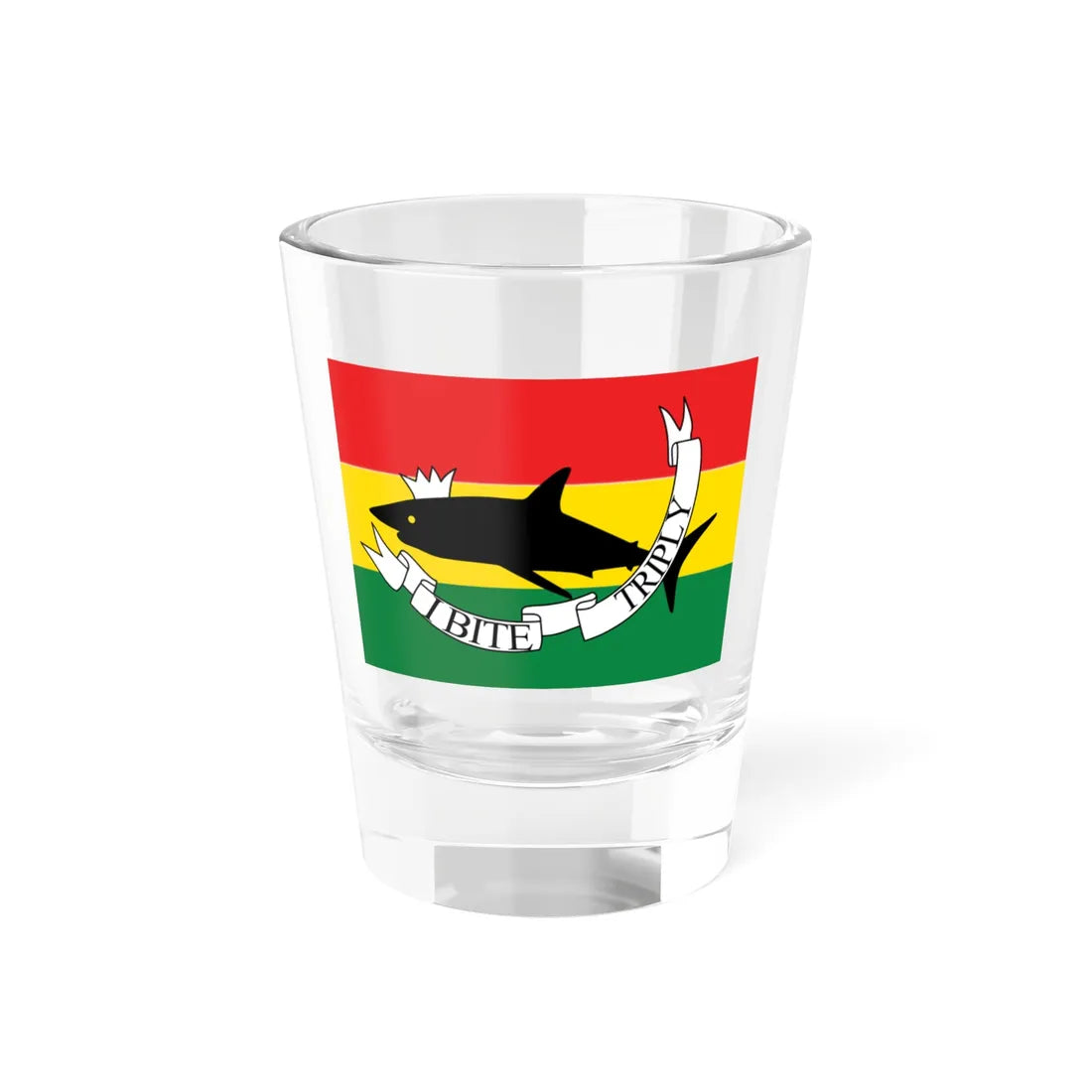 Royal Flag of the Kingdom of Abemama c. 1889-1892 (Kiribati) Shot Glass 1.5oz 1.5oz - Go Mug Yourself