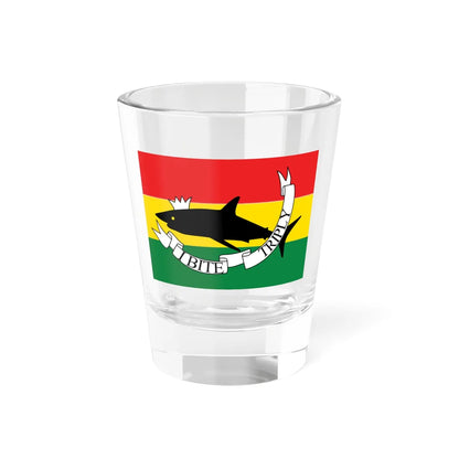 Royal Flag of the Kingdom of Abemama c. 1889-1892 (Kiribati) Shot Glass 1.5oz 1.5oz - Go Mug Yourself