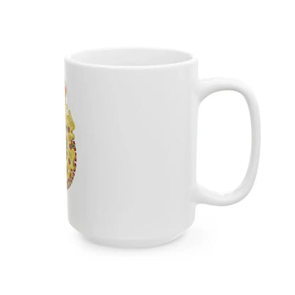 Royal Greater Coat of Arms of Spain (1700-1761) - White Coffee Mug - Go Mug Yourself