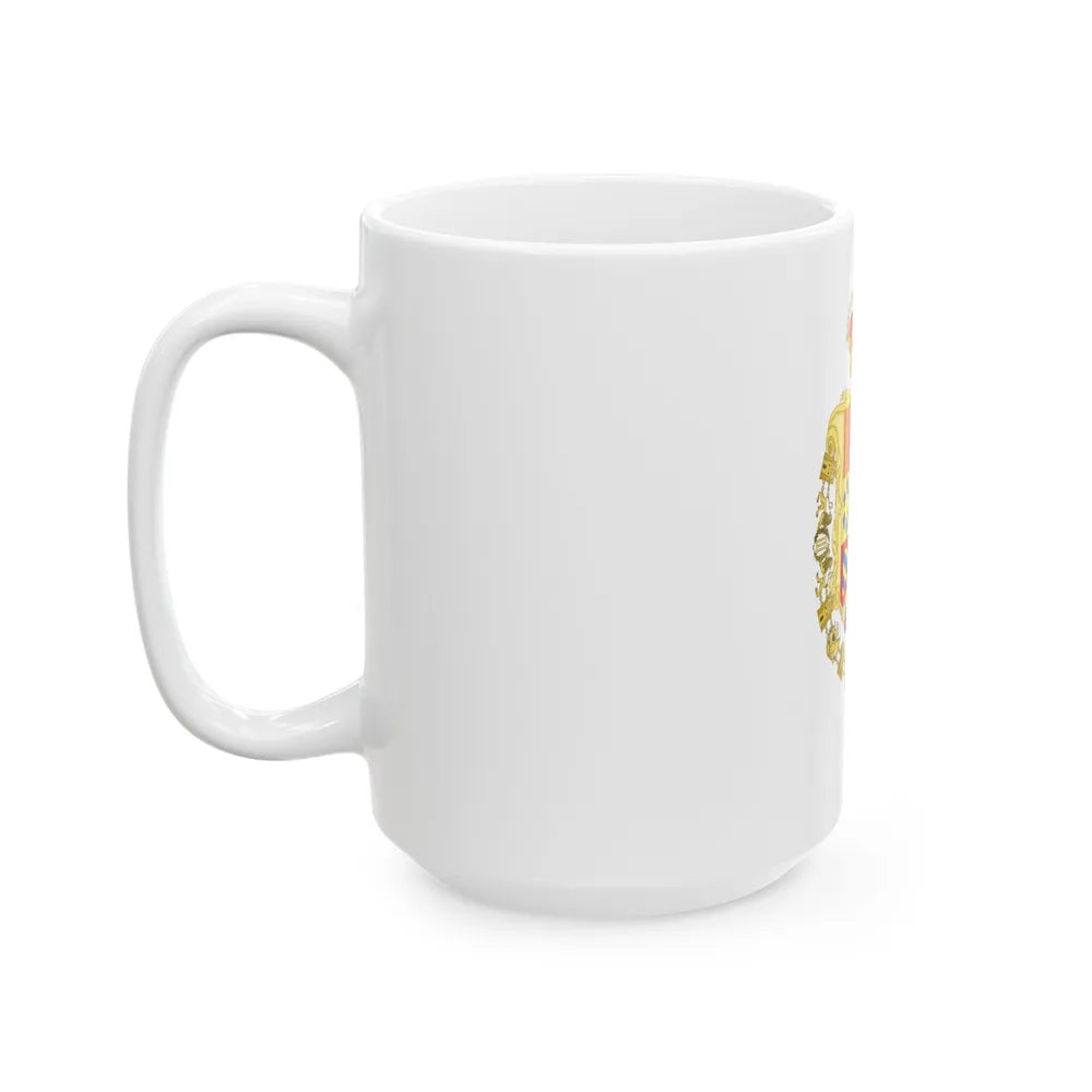 Royal Greater Coat of Arms of Spain (1761-1868 and 1874-1931) - White Coffee Mug-Go Mug Yourself