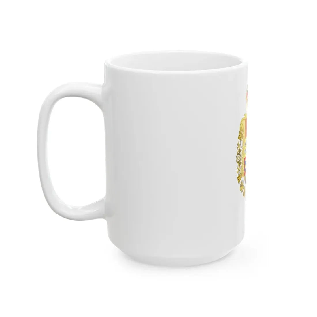 Royal Greater Coat of Arms of Spain (1761-1868 and 1874-1931) - White Coffee Mug - Go Mug Yourself