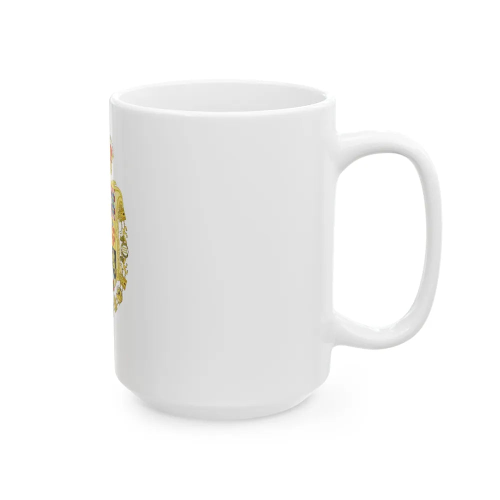 Royal Greater Coat of Arms of Spain (1761-1868 and 1874-1931) - White Coffee Mug-Go Mug Yourself