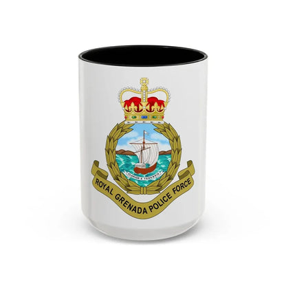 Royal Grenada Police Force - Accent Coffee Mug 15oz Black - Go Mug Yourself