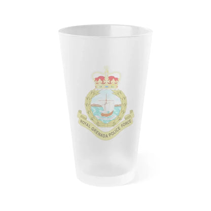 Royal Grenada Police Force - Frosted Pint Glass 16oz 16oz Frosted - Go Mug Yourself