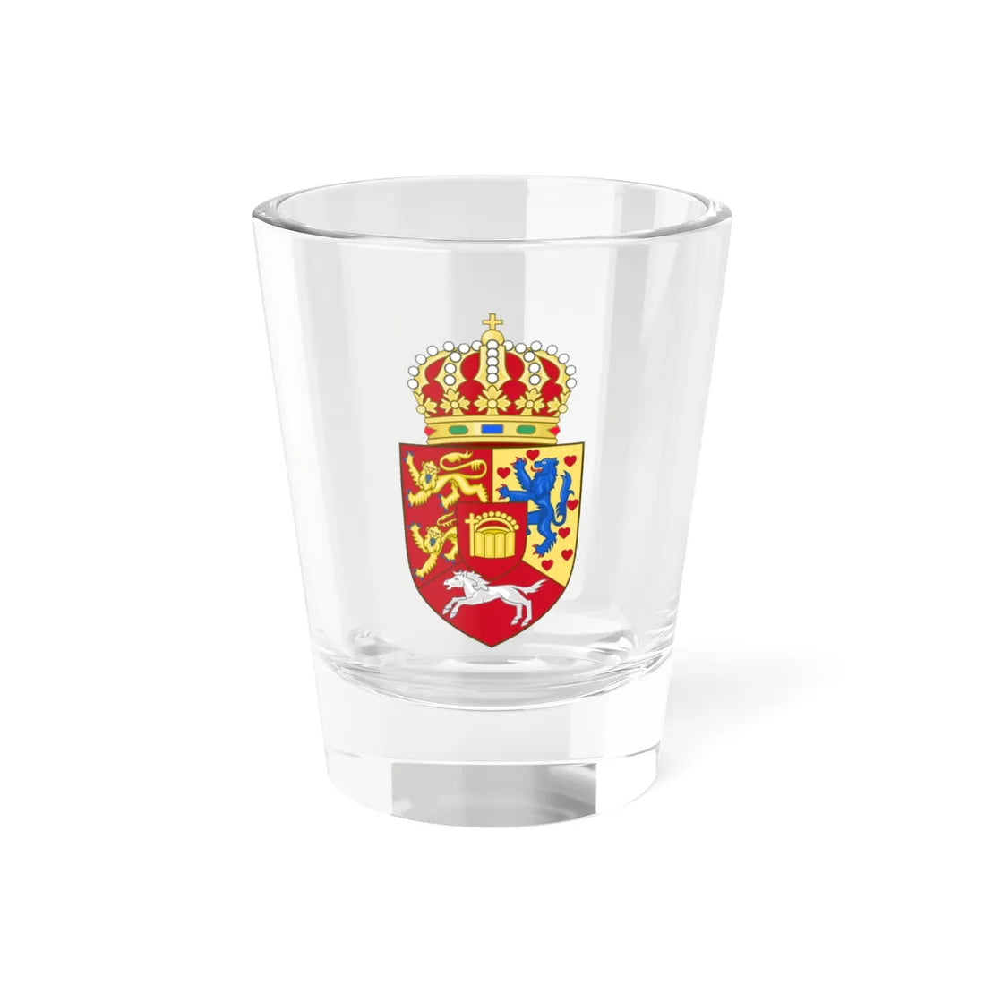 Royal Hanover Inescutcheon 1816-1837 (United Kingdom) (Coat of Arms) Shot Glass 1.5oz 1.5oz - Go Mug Yourself