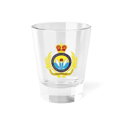 Royal Malaysian Airforce 1 Flying Institute (Malaysia) (Coat of Arms) Shot Glass 1.5oz 1.5oz - Go Mug Yourself