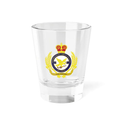 Royal Malaysian Airforce 1 Squadron (Malaysia) (Coat of Arms) Shot Glass 1.5oz 1.5oz - Go Mug Yourself