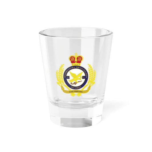 Royal Malaysian Airforce 1 Squadron (Malaysia) (Coat of Arms) Shot Glass 1.5oz 1.5oz - Go Mug Yourself