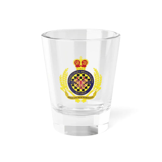 Royal Malaysian Airforce 12 Squadron (Malaysia) (Coat of Arms) Shot Glass 1.5oz 1.5oz - Go Mug Yourself