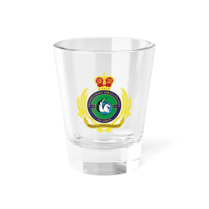Royal Malaysian Airforce 14 Squadron (Malaysia) (Coat of Arms) Shot Glass 1.5oz 1.5oz - Go Mug Yourself
